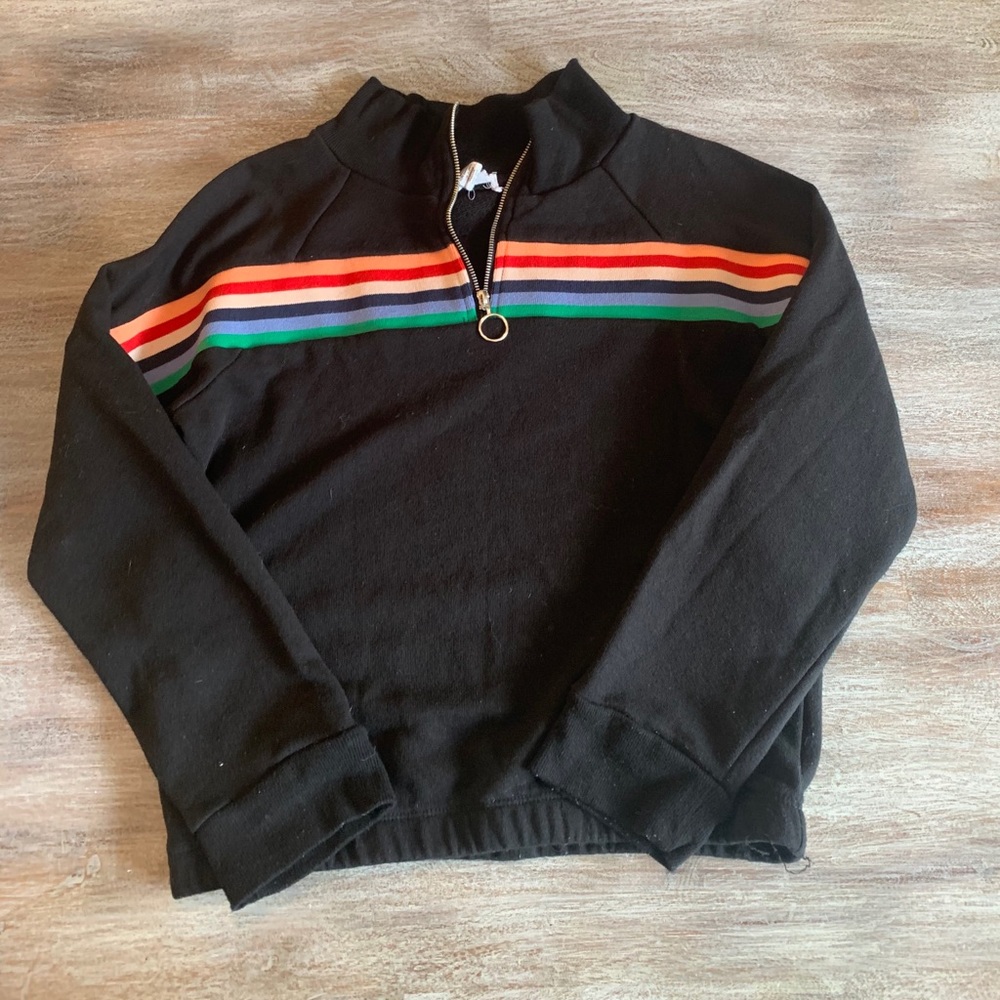 black colored sweatshirt